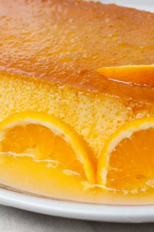 Flan de Naranja