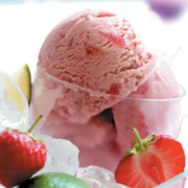 Easy Strawberry Sorbet