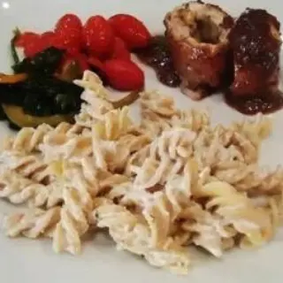 Luigi Pasta with Cream and White Wine Sauce