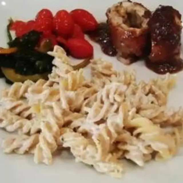 Luigi Pasta with Cream and White Wine Sauce