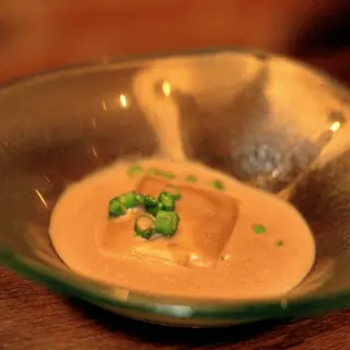 Creme de Castanhas com Ravioli de Pombinho