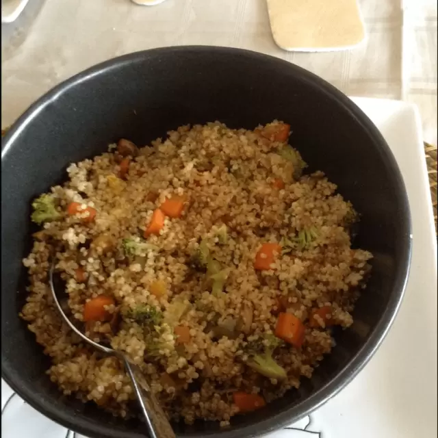 Arroz Frito de Quinoa