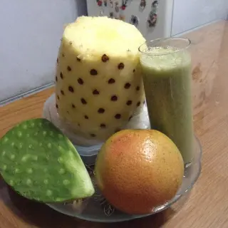 Cactus and Pineapple Juice