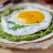 Sunny-Side-Up Egg on a Bed of Guacamole