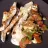 Chicken Strips with Peanut Sauce and Vegetables