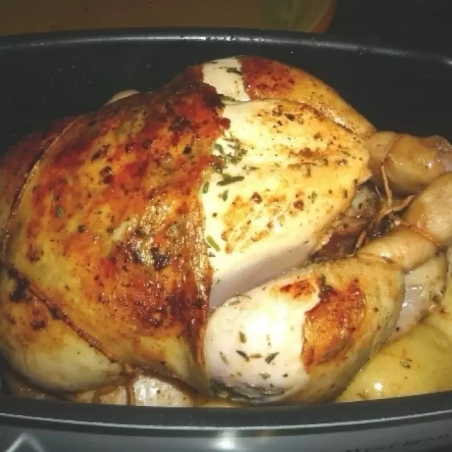 Pollo con limón en cocción lenta