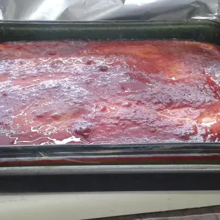 Cheesecake with Strawberry Topping