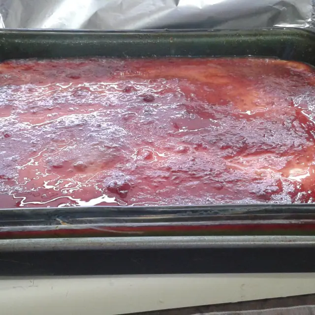 Cheesecake with Strawberry Topping