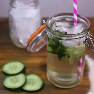 Homemade Cucumber and Mint Soda