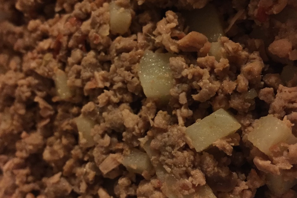 Picadillo de Sirloin con Tocino