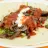 Taco de Bife Grelhado Salsa de Pimenta de Arbol Alface e Cream.