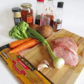 Oriental Style Spaghetti Soup