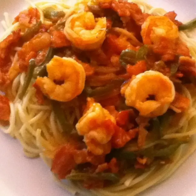 Spaghetti with Shrimp