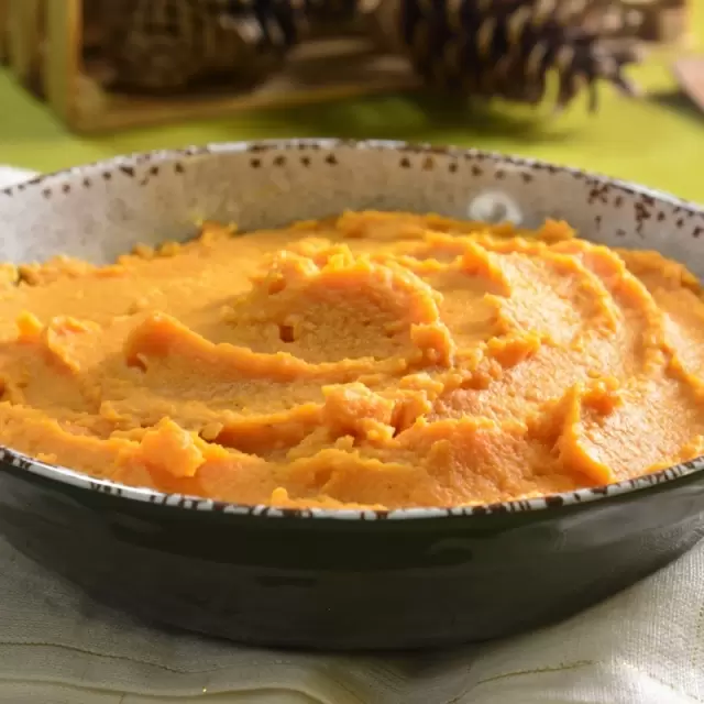 Puré de Camote para el Pavo de Navidad