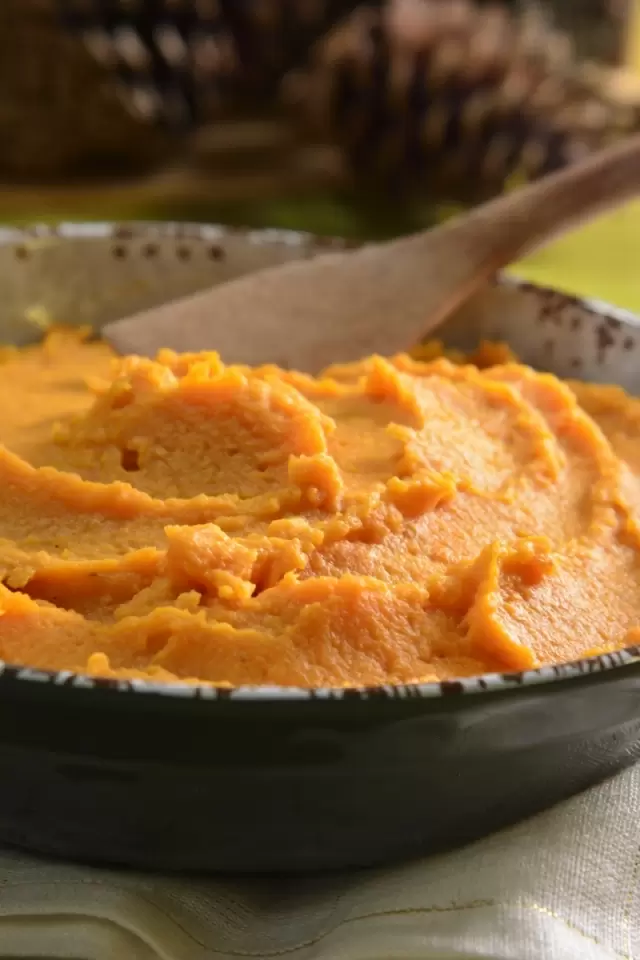 Puré de Camote para el Pavo de Navidad