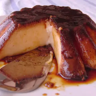 Homemade Flan with Caramel