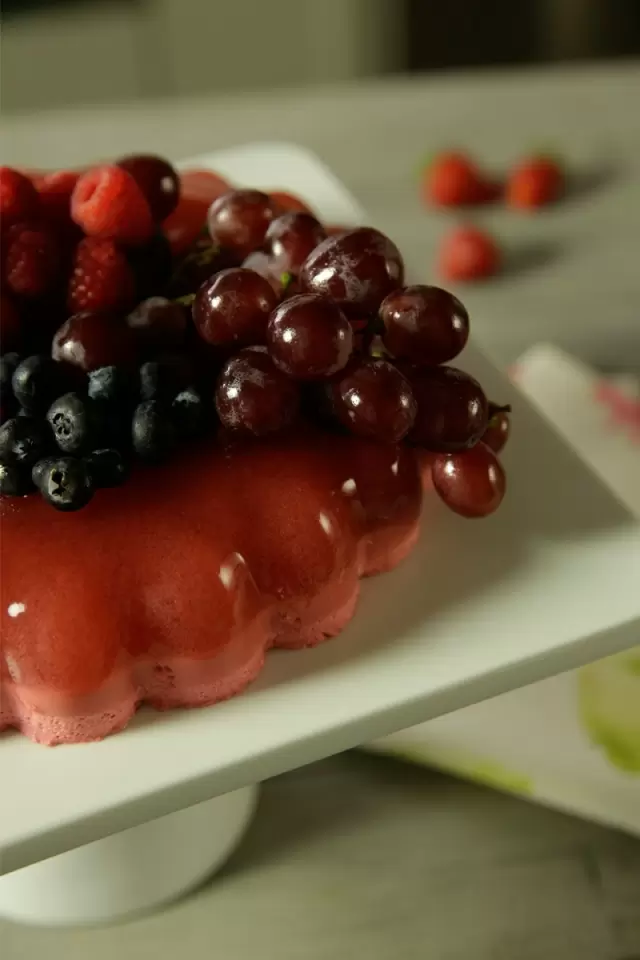 Gelatina de Refresco con Frutos Rojos