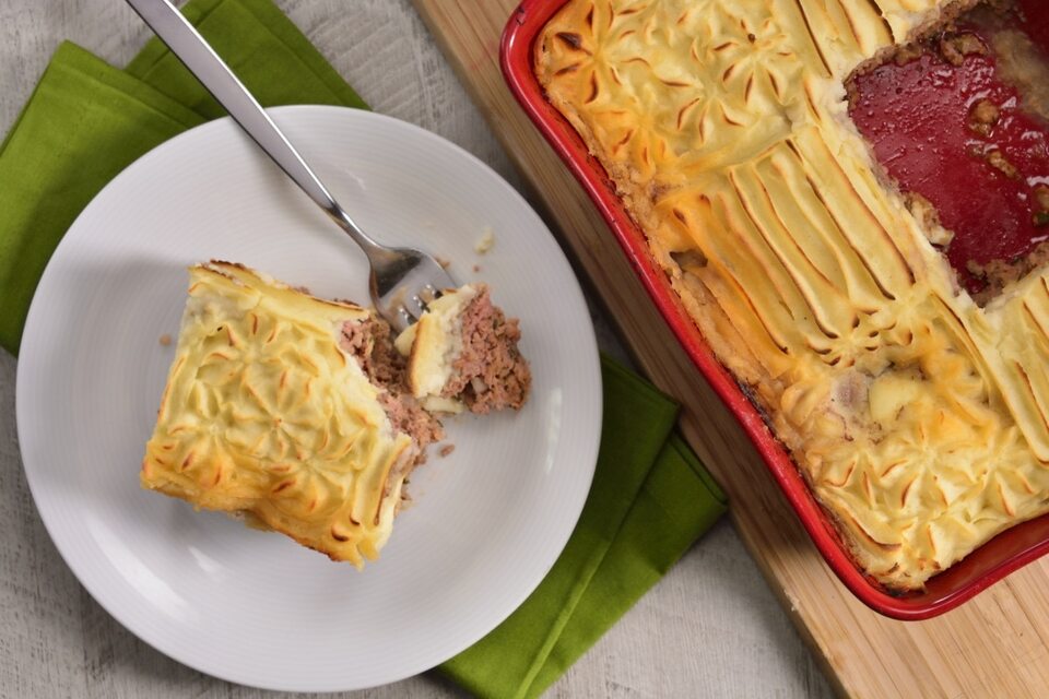 Pastel de Carne con Puré de Papa