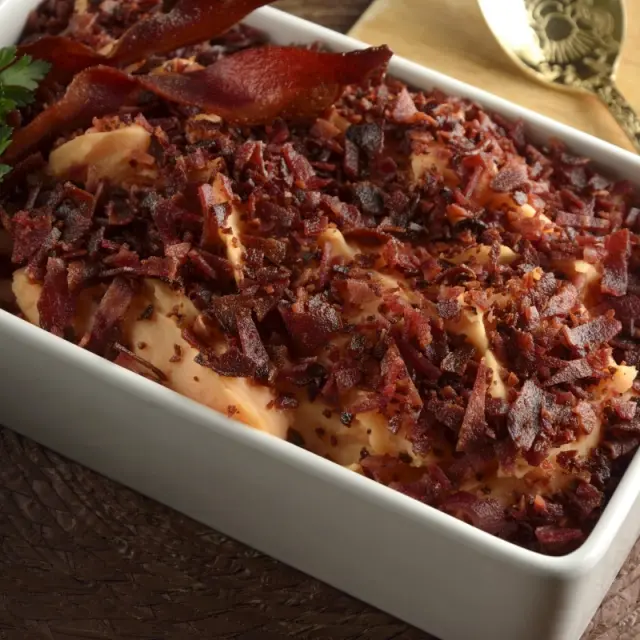 Purê de Batata Doce com Bacon