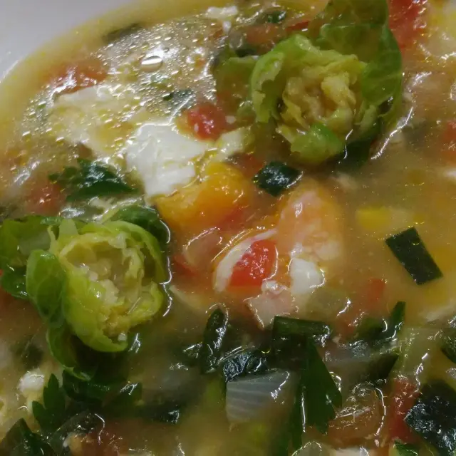 Vegetable Soup with Egg