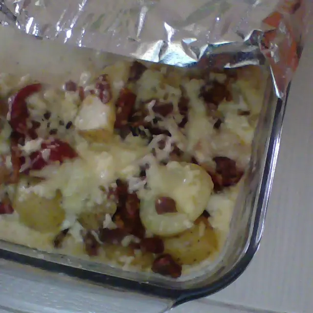 Batatas Assadas Com Presunto E Bacon