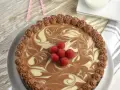 Cheesecake Marmorizado de Dois Chocolates
