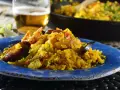 Paella de Frutos do Mar com Camarões