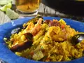 Paella de Frutos do Mar com Camarões