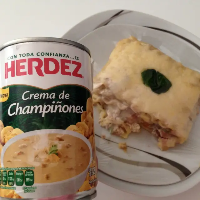 Chicken Lasagna with Mushroom Sauce