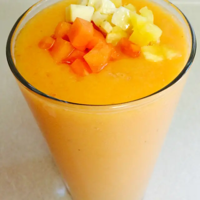 Smoothie de Coco e Papaya