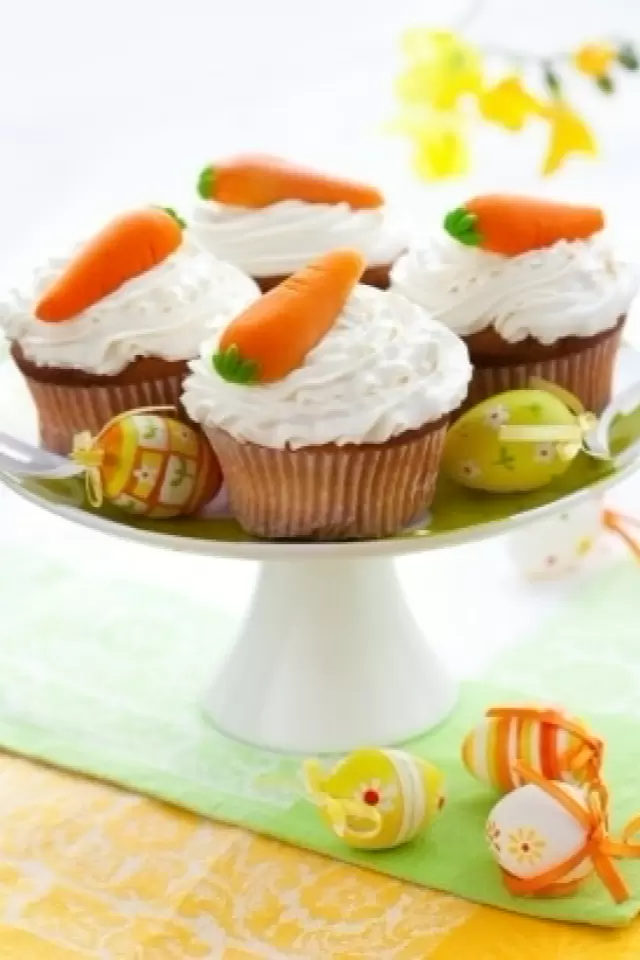 Cupcakes de Zanahoria con Betún de Queso Crema