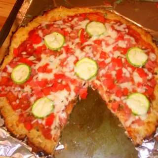 Vegetable Pizza without Flour