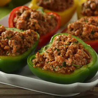 Stuffed Peppers with Meat and Quinoa