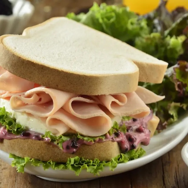 Turkey Sandwich with Blackberry Mayonnaise