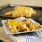  Pizza de Mac and Cheese con Chorizo