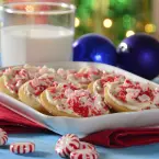 Butter Cookies with Mint Caramel