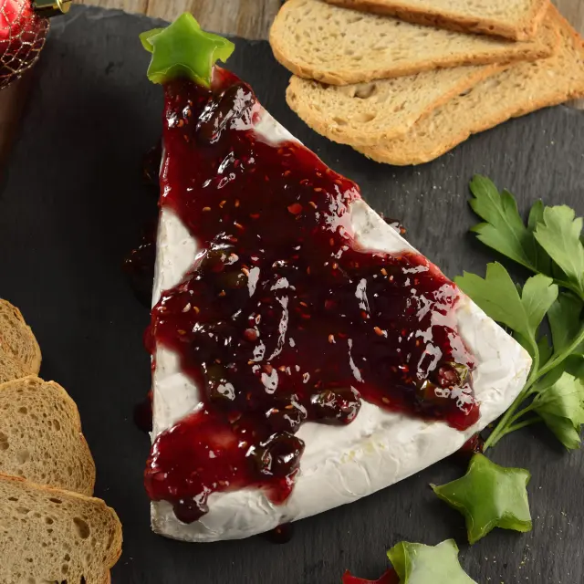 Christmas Brie with Jam