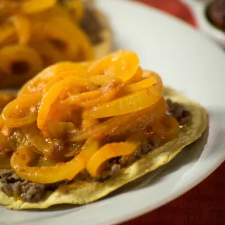 Onion Tinga Tostadas
