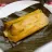 Oaxacan Tamal with Marigold Flowers in Green Sauce