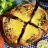 Rustic Lettuce, Tomato, and Blue Cheese Pizza