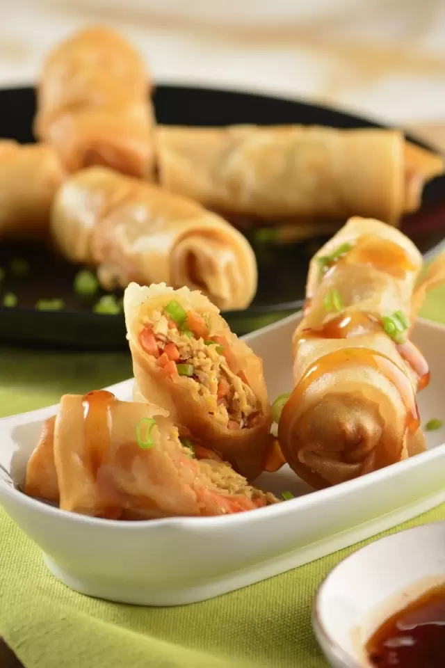 Spring Rolls con Pollo al Chipotle