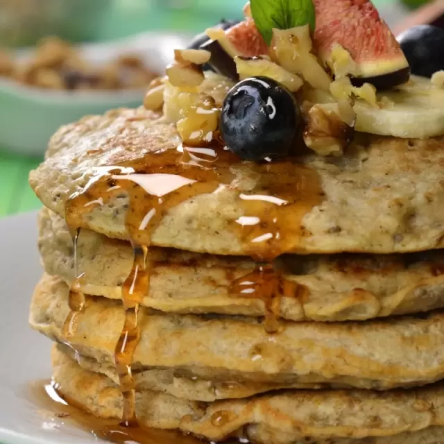 Hot Cakes Veganos de Plátano