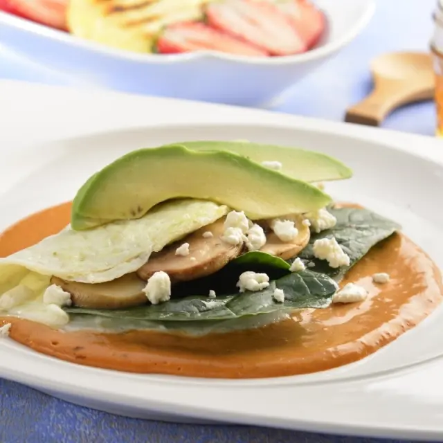 Omelete Vegetariano com Claras de Ovo