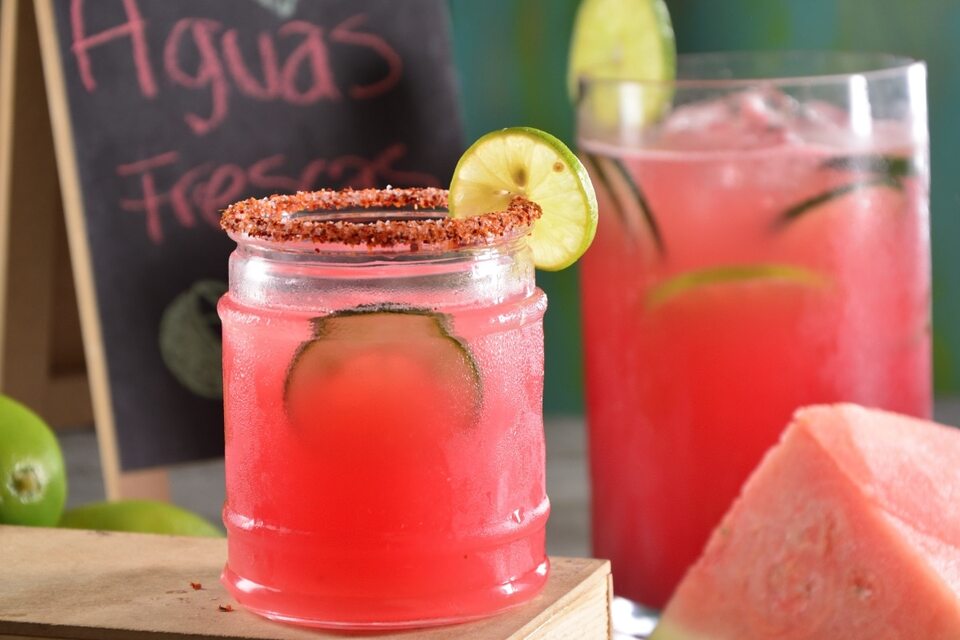 Agua Fresca de Sandía, Pepino y Limón