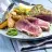 Seared Tuna Medallion on Avocado Puree with Citrus