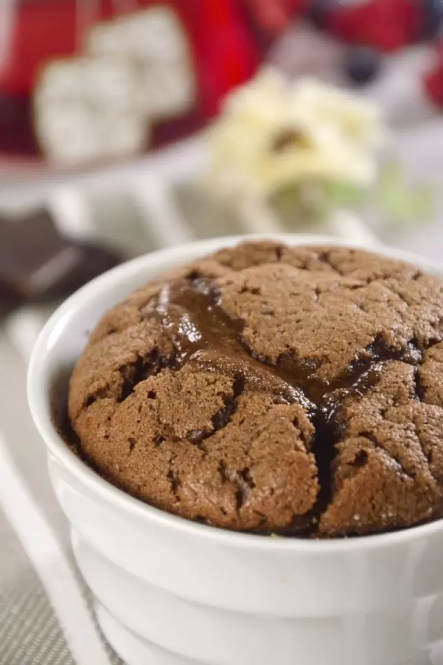 Soufflé de Chocolate Amargo