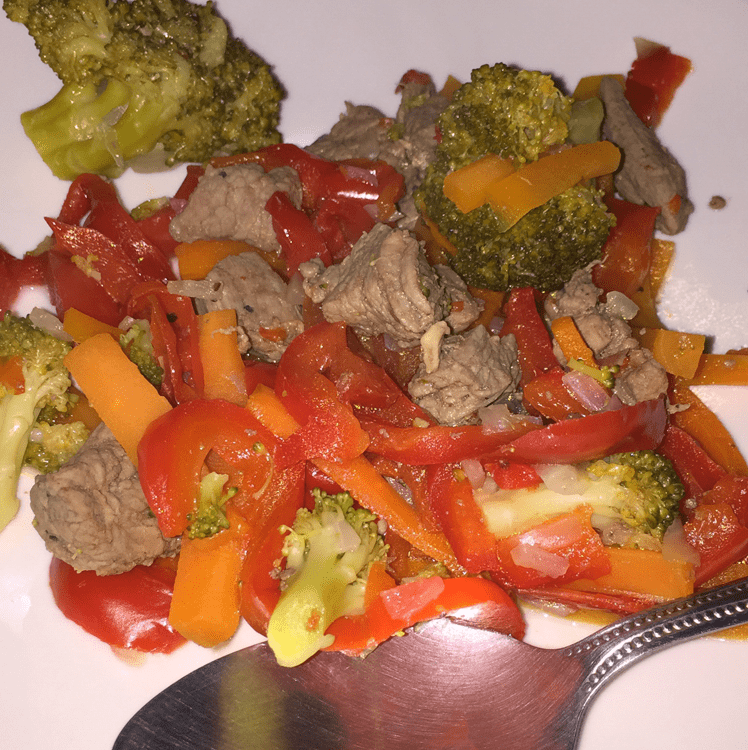 Fajitas de Res con Verduras