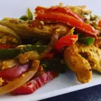 Fajitas de Frango ao Curry