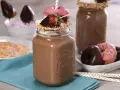 Chocolate Milkshake with Donuts
