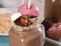 Chocolate Milkshake with Donuts